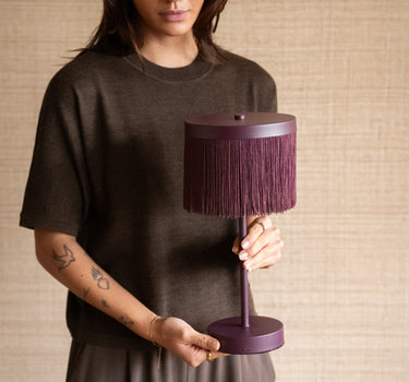 Wireless Table Lamp Donna Aubergine - Things I Like Things I Love