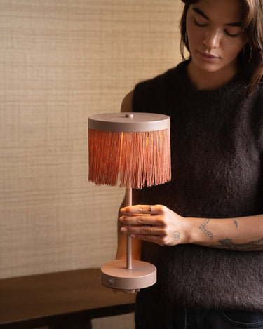 Wireless Table Lamp Donna Mocha Mousse - Things I Like Things I Love