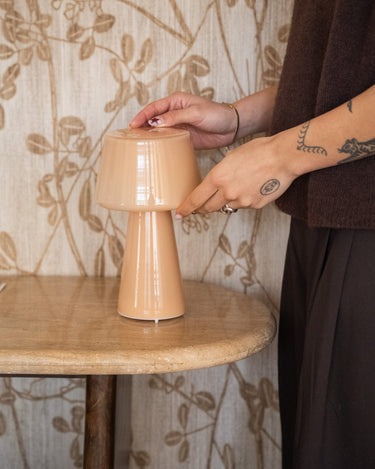 Wireless Table Lamp Frida Glass - Things I Like Things I Love