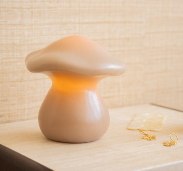 Wireless Table Lamp Mushroom Brown/Beige - Things I Like Things I Love