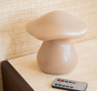 Wireless Table Lamp Mushroom Brown/Beige - Things I Like Things I Love