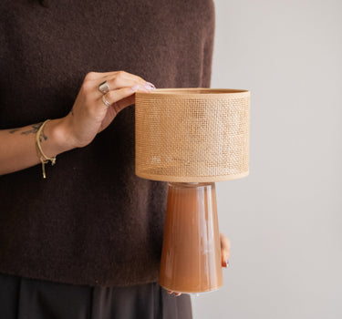 Wireless Table Lamp Rattan - Things I Like Things I Love