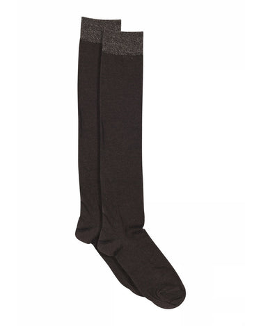 Wool/Silk Knee Socks Brown - Things I Like Things I Love