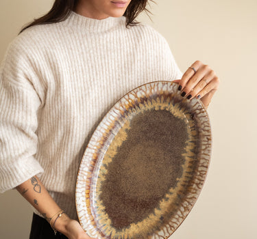 X - Large Serving Plate Mocha - Things I Like Things I Love