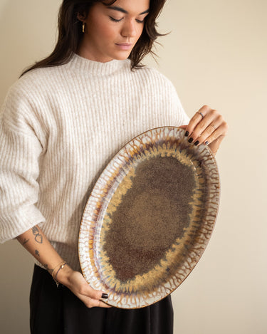 X - Large Serving Plate Mocha - Things I Like Things I Love