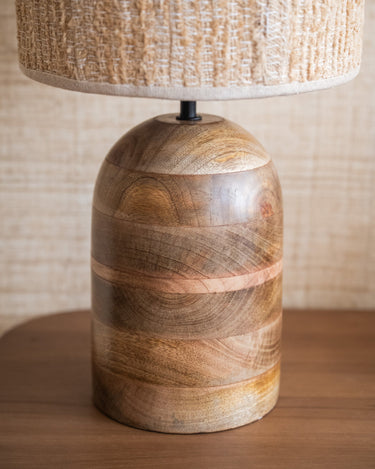 X - Large Table Lamp Gada Wood - Things I Like Things I Love