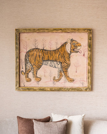 X - Large Wall Art Tiger Antique - Things I Like Things I Love