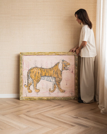 X - Large Wall Art Tiger Antique - Things I Like Things I Love