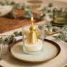 XMAS Candle Golden Angel in Glass - Things I Like Things I Love