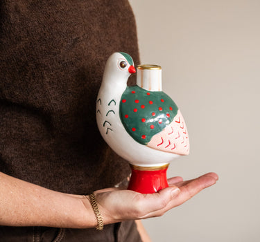XMAS Candle Holder Bird - Things I Like Things I Love