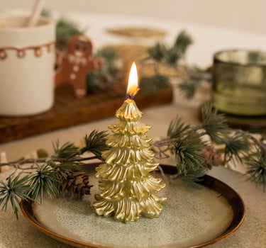 XMAS Candle Tree Rustic Gold - Things I Like Things I Love