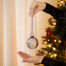 XMAS Glass Ball Silver Small - Things I Like Things I Love