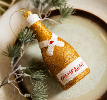 XMAS Ornament Champagne Bottle - Things I Like Things I Love