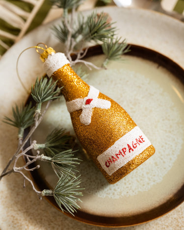 XMAS Ornament Champagne Bottle - Things I Like Things I Love