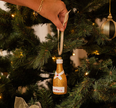 XMAS Ornament Champagne Bottle - Things I Like Things I Love