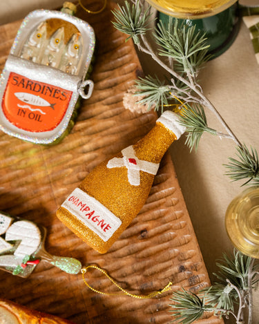 XMAS Ornament Champagne Bottle - Things I Like Things I Love