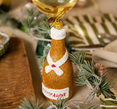 XMAS Ornament Champagne Bottle - Things I Like Things I Love