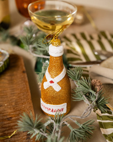 XMAS Ornament Champagne Bottle - Things I Like Things I Love