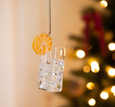 XMAS Ornament Glass Gin Tonic - Things I Like Things I Love