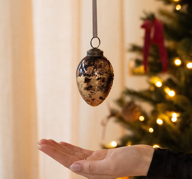 XMAS Ornament Marble Brown - Things I Like Things I Love