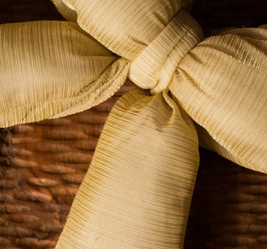 XMAS Ornament Padded Bow Gold - Things I Like Things I Love