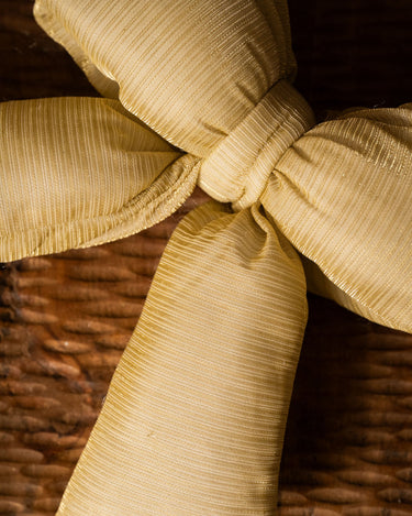 XMAS Ornament Padded Bow Gold - Things I Like Things I Love