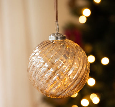 XMAS Ornament Swirl Orange - Things I Like Things I Love