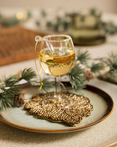 XMAS Ornament White Wine - Things I Like Things I Love