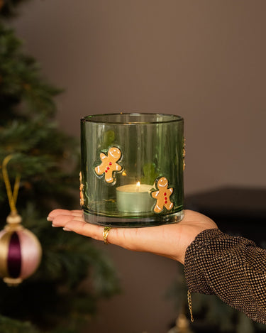 XMAS Tealight Holder Gingerbread Man - Things I Like Things I Love