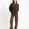 Yolanda Straight Jeans Colored Chocolate Bruin - Things I Like Things I Love