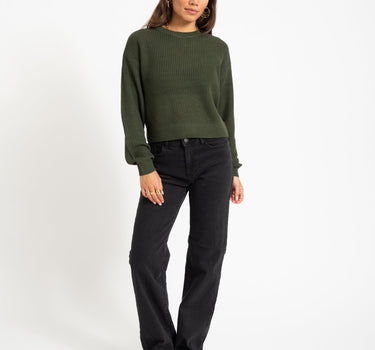 Yolanda Wide Leg Straight Black - Things I Like Things I Love