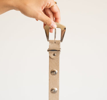 Yves Stud Belt Sand - Things I Like Things I Love