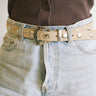 Yves Stud Belt Sand - Things I Like Things I Love