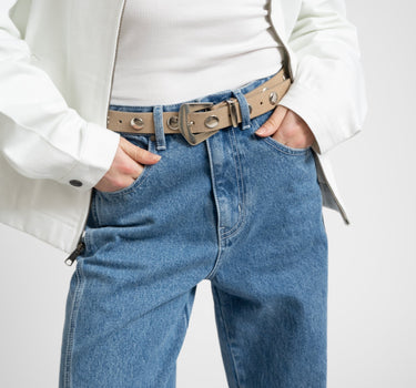 Yves Stud Belt Sand - Things I Like Things I Love