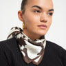 Zaya Silk Scarf Cow Brown - Things I Like Things I Love