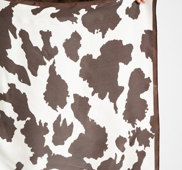 Zaya Silk Scarf Cow Brown - Things I Like Things I Love