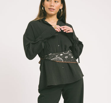 Zaya Silk Scarf Out Of This World Brown - Things I Like Things I Love