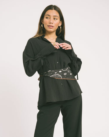 Zaya Silk Scarf Out Of This World Brown - Things I Like Things I Love