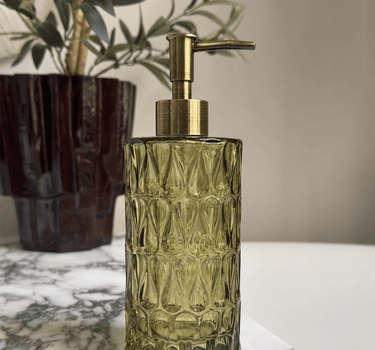 Zeepdispenser Pear Glas Groen - Things I Like Things I Love