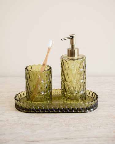 Zeepdispenser Pear Glas Groen - Things I Like Things I Love