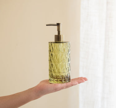 Zeepdispenser Pear Glas Groen - Things I Like Things I Love