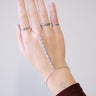 Zircon Tennis Hand Chain Zilver - Things I Like Things I Love