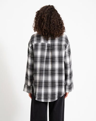 Zoe Check Shirt Black - Things I Like Things I Love
