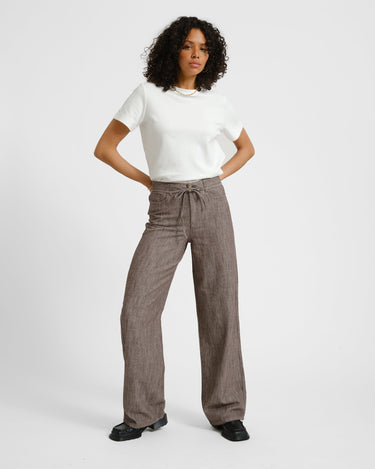 Zoe Fika Wide Pant Brown - Things I Like Things I Love