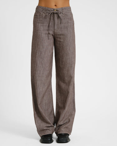 Zoe Fika Wide Pant Brown - Things I Like Things I Love