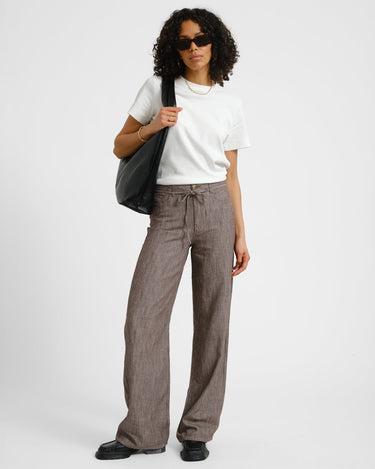 Zoe Fika Wide Pant Brown - Things I Like Things I Love