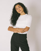 TILTIL Rana Gerippt Tee Ivory 