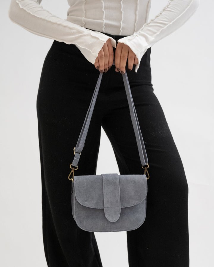 Bag Moon Suede Jeans Blue - Things I Like Things I Love