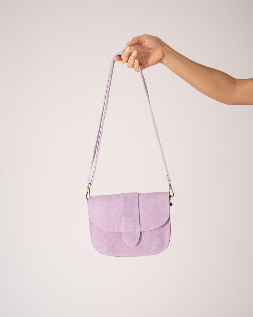 Bag Moon Suede Lilac Purple - Things I Like Things I Love