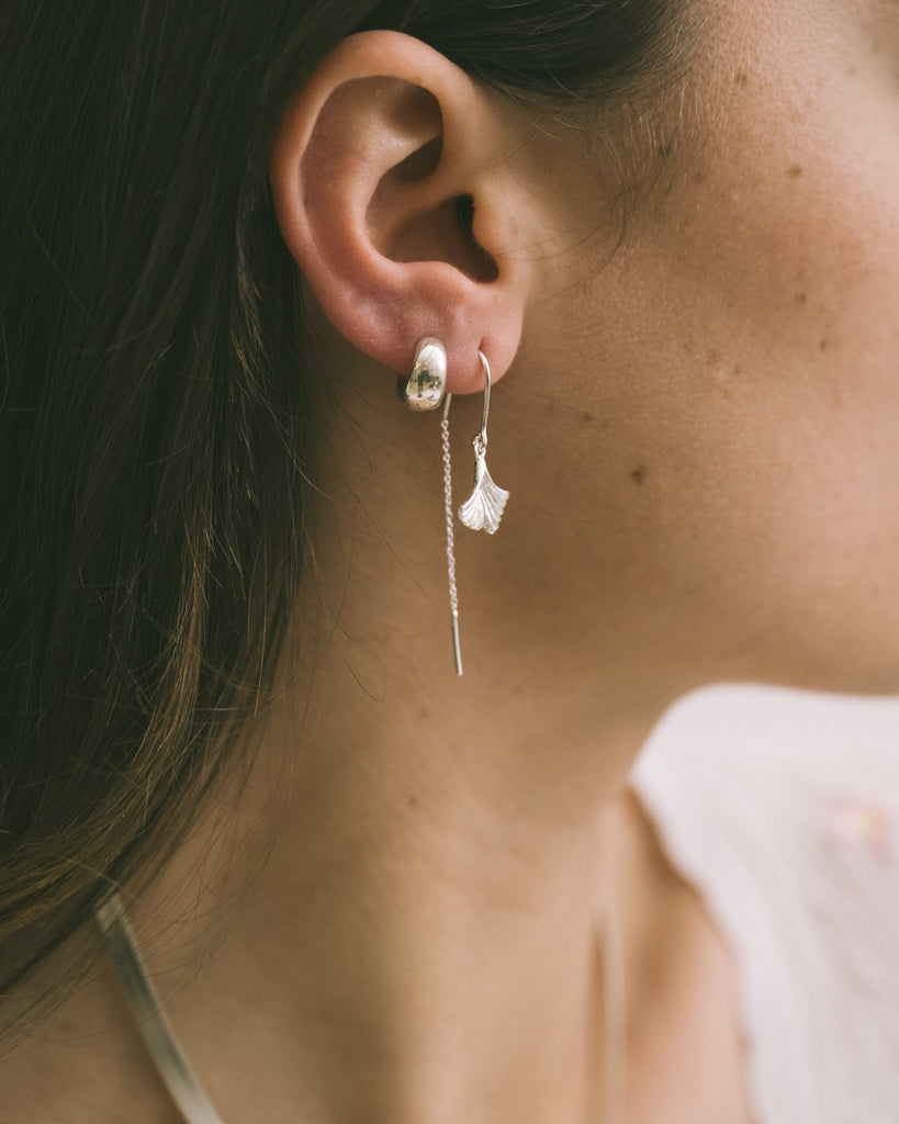 Bungle Earring Ginko Silver - Things I Like Things I Love
